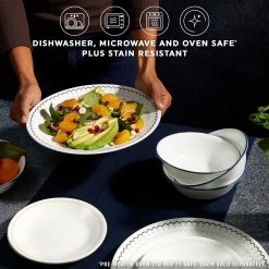 Alternative view of Corelle Caspian Lace 10.25 Dinner Plates, 6-pack
