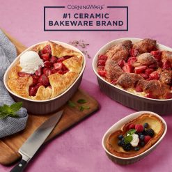 Alternative view of CorningWare French Colors 6-piece Bakeware Set, Cabernet