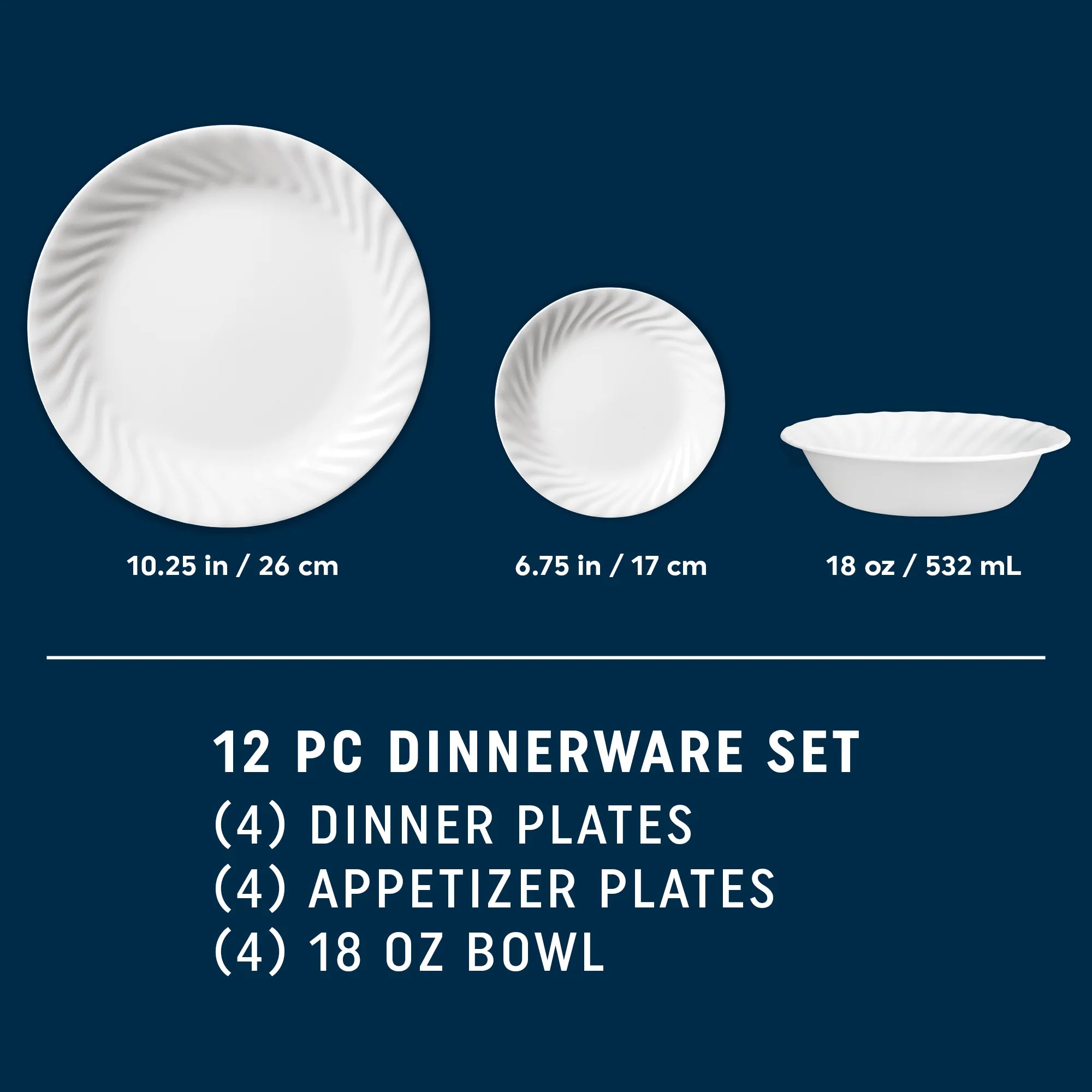 Corelle Enhancements 12-piece Dinnerware Set, Service for 4 - Image 5