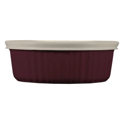 CorningWare French Colors 24-ounce Baking Dish with Lid, Cabernet