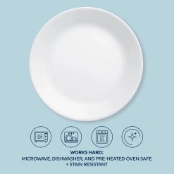 Alternative view of Corelle Winter Frost White 16-piece Mugless Dinnerware Set, Service for 4