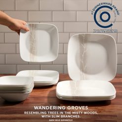 Alternative view of Corelle Square Wandering Grove 9 Salad Plate