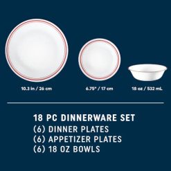 Alternative view of Corelle Logan 18-pc Dinnerware Set, Service for 6