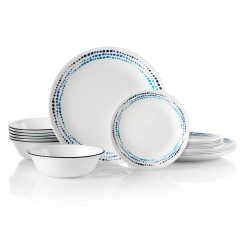Alternative view of Corelle Ocean Blues 18-piece Dinnerware Set, Service for 6