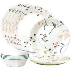 Corelle Wildflower Scatter 12-piece Dinnerware Set, Service for 4