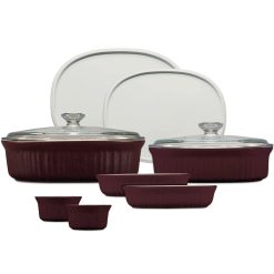 CorningWare French Colors 10-piece Bakeware Set, Cabernet
