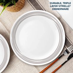 Alternative view of Corelle Brushed Silver 8.5 Salad Plate