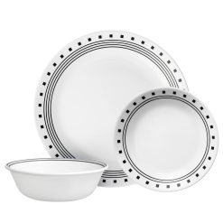 Corelle City Block 12-piece Dinnerware Set, Service for 4