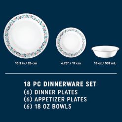 Alternative view of Corelle Winter Berries 18-pc Dinnerware Set, Service for 6