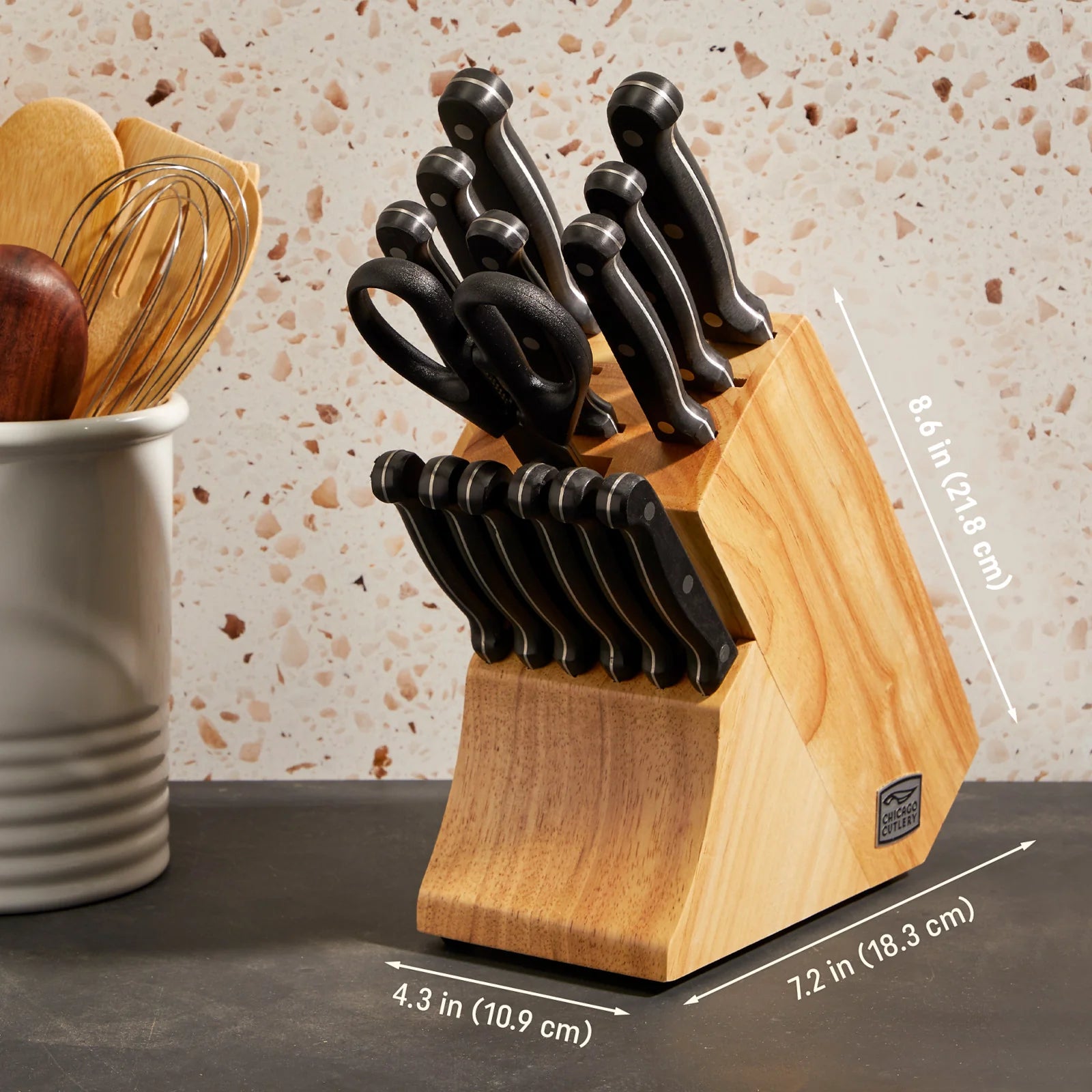 Chicago Cutlery Essentials 15-piece Block Set - Image 3