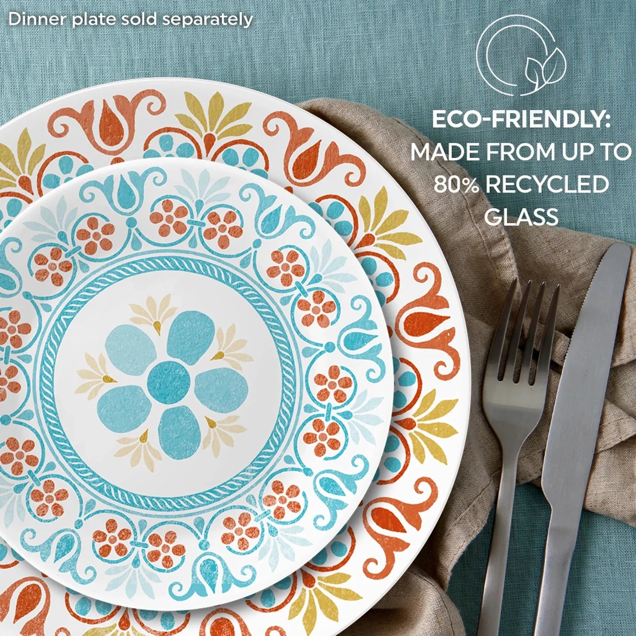 Corelle Global Collection Terracotta Dreams 6.75 Appetizer Plates, 6-pack - Image 3