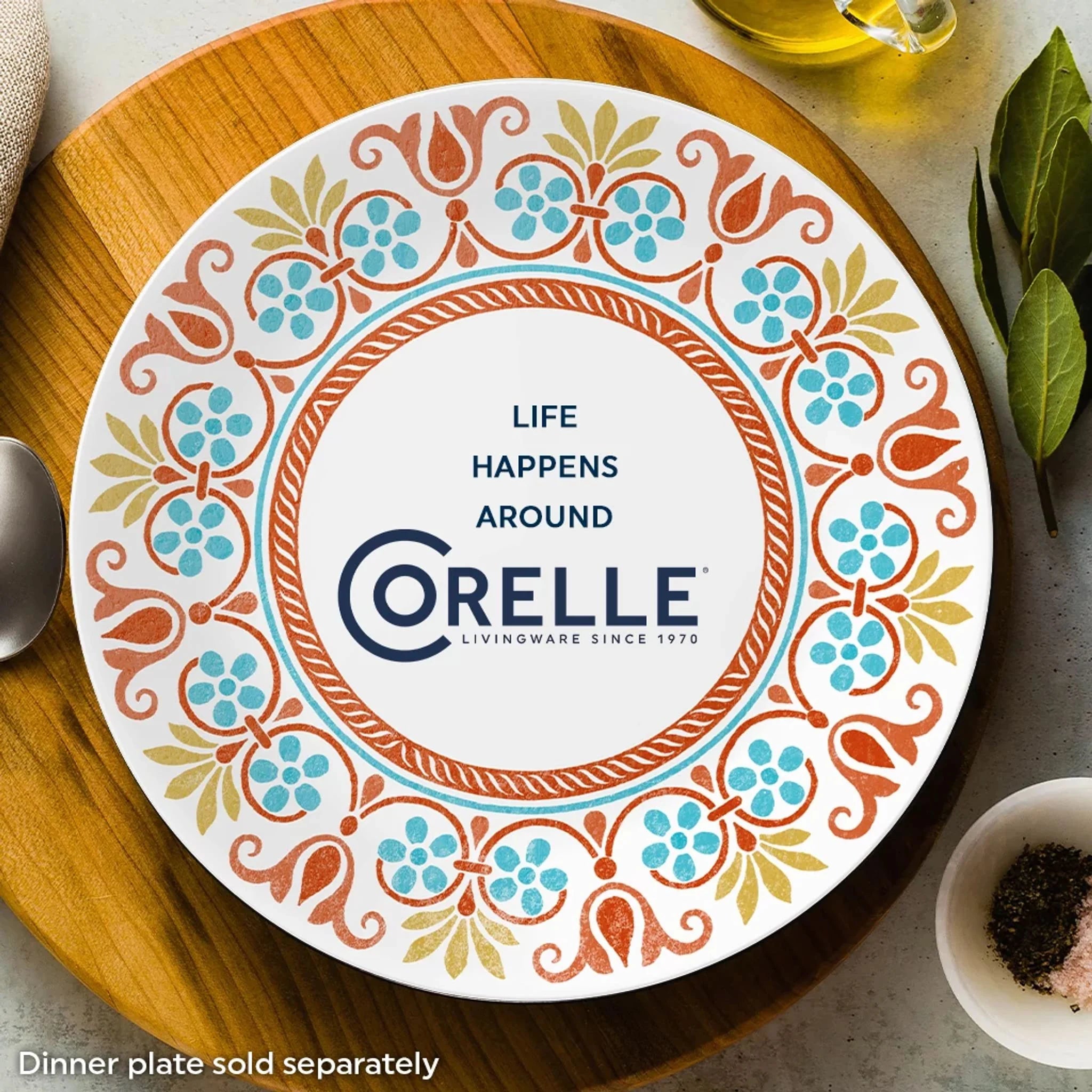 Corelle Global Collection Terracotta Dreams 8.5 Salad Plate - Image 5