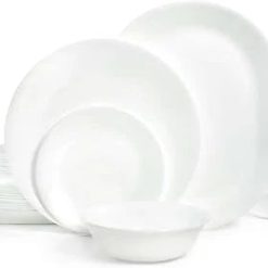 Corelle Winter Frost White 38-piece Dinnerware Set, Service for 12