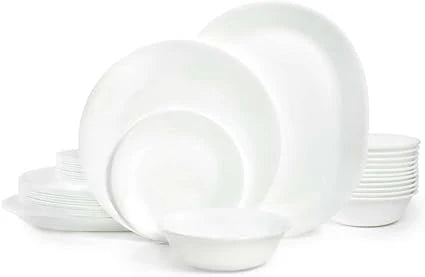 Corelle Winter Frost White 38-piece Dinnerware Set, Service for 12
