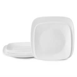 Corelle Boutique Vivid White 8-piece Dinnerware Set, Service for 4