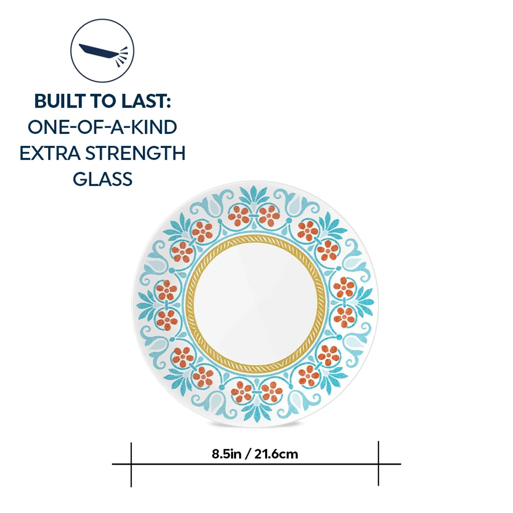 Corelle Global Collection Terracotta Dreams 8.5 Salad Plate - Image 2