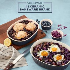 Alternative view of CorningWare French Colors 10-piece Oval Bakeware Set, Navy
