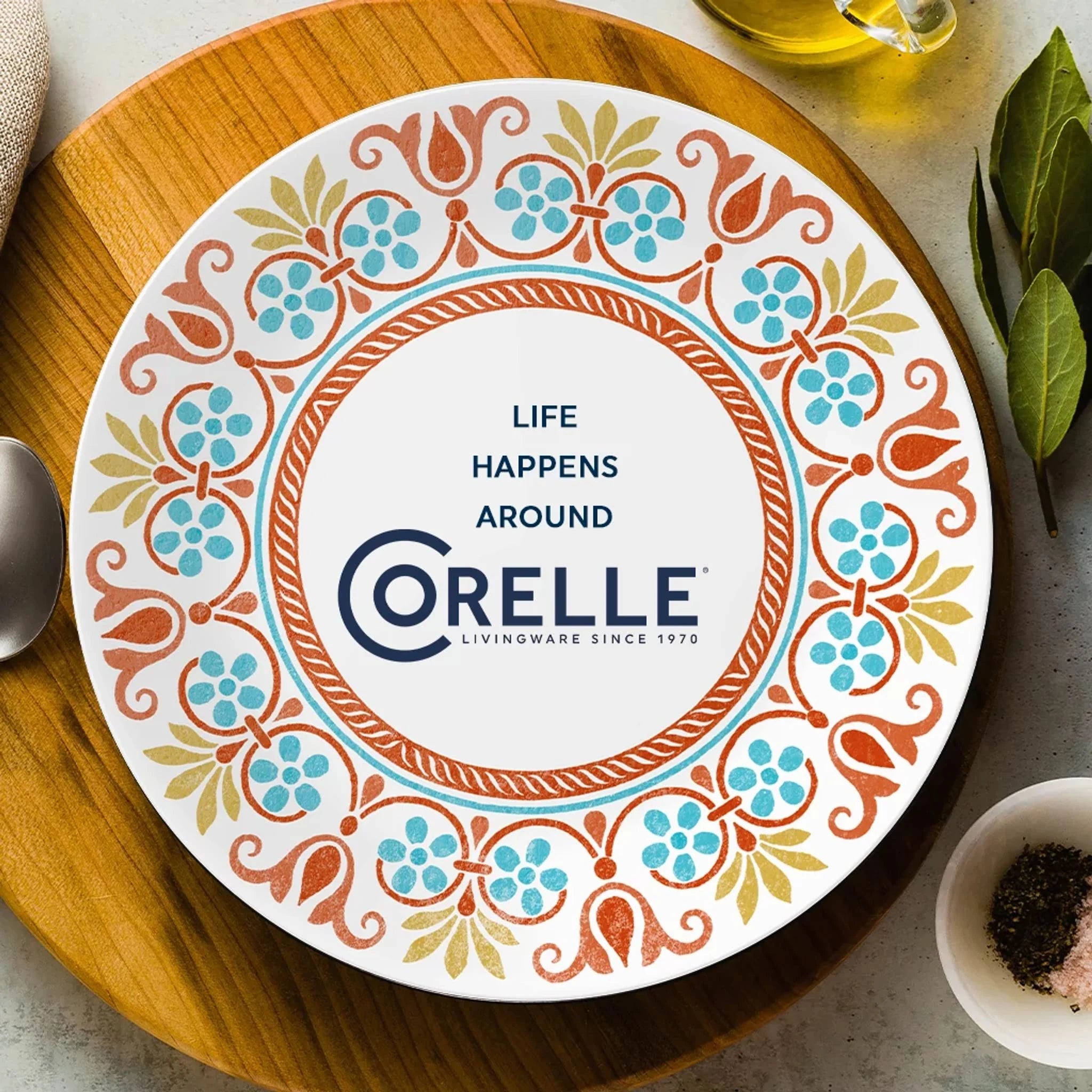 Corelle Global Collection Terracotta Dreams 18-piece Dinnerware Set, Service for 6 - Image 7