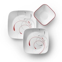 Alternative view of Corelle Square Splendor 18-piece Dinnerware Set, Service for 6