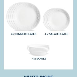 Alternative view of Corelle Bella Faenza 12-piece Dinnerware Set, Service for 4
