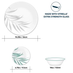 Alternative view of Corelle Solar Print 18-piece Dinnerware Set, Service for 6, EXCLUSIVE