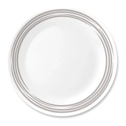 Corelle Brushed Silver 10.25 Dinner Plate