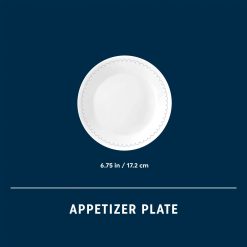 Alternative view of Corelle Caspian Lace 6.75 Appetizer Plate, 6-pack