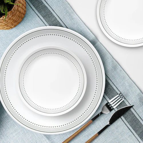 Corelle Mystic Gray 12-piece Dinnerware Set, Service for 4 - Image 2