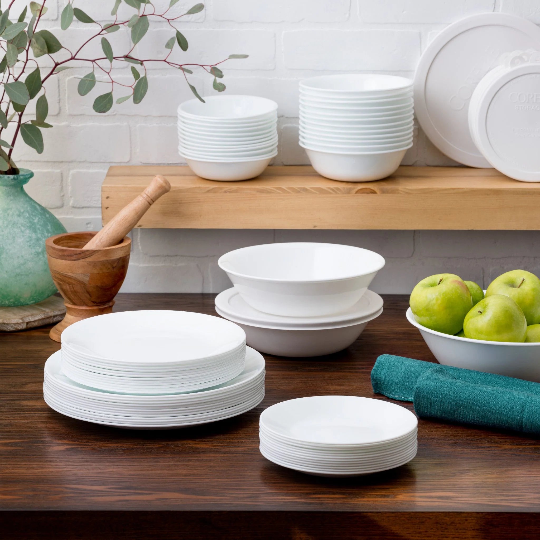 Corelle Winter Frost White 78-piece Dinnerware Set, Service for 12 - Image 3