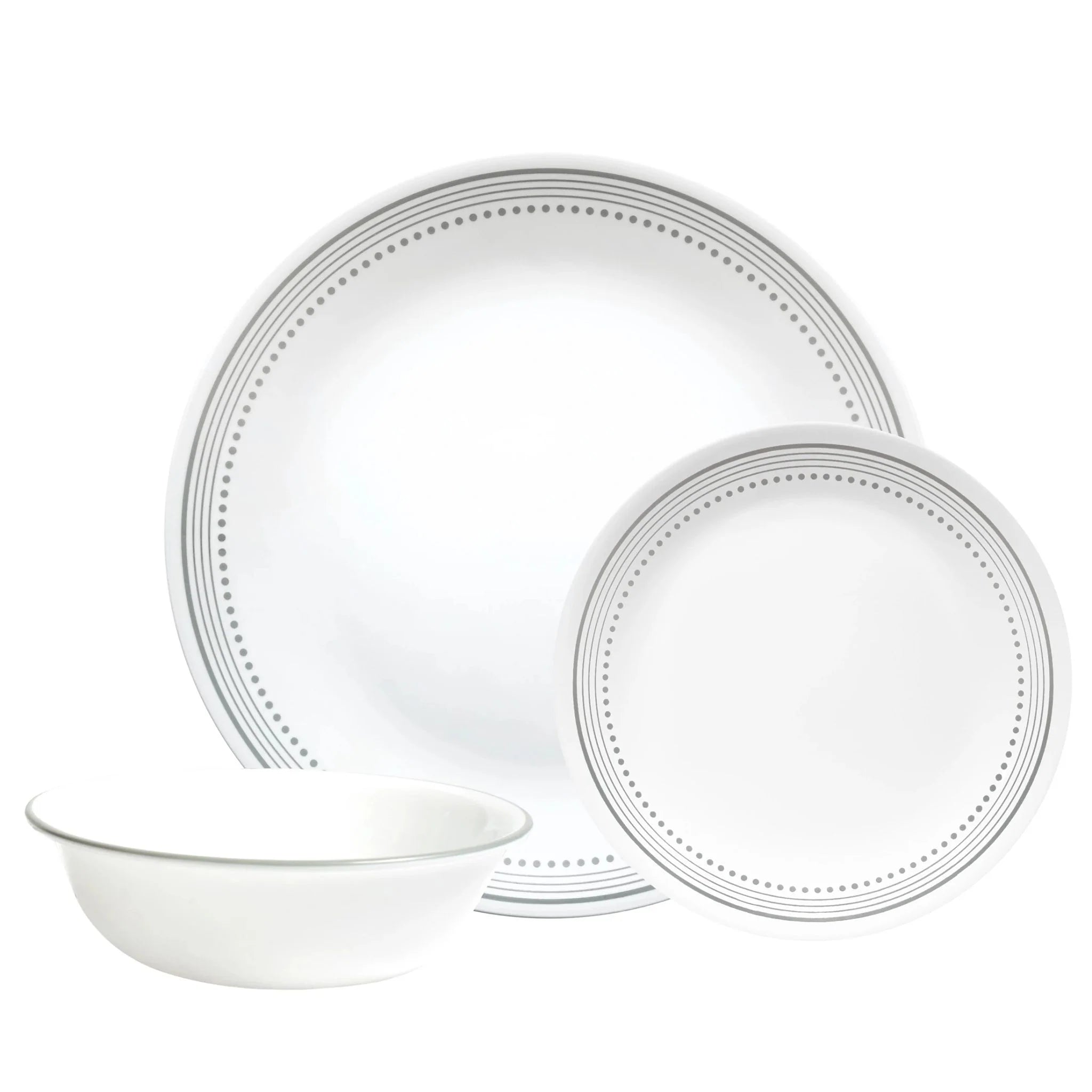 Corelle Mystic Gray 12-piece Dinnerware Set, Service for 4