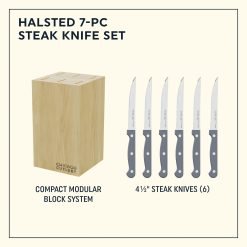 Alternative view of Chicago Cutlery Halsted 7-piece Steak Knife Set