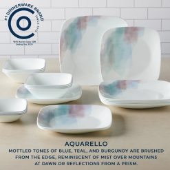 Alternative view of Corelle Aquarello 16-piece Dinnerware Set, Service for 4