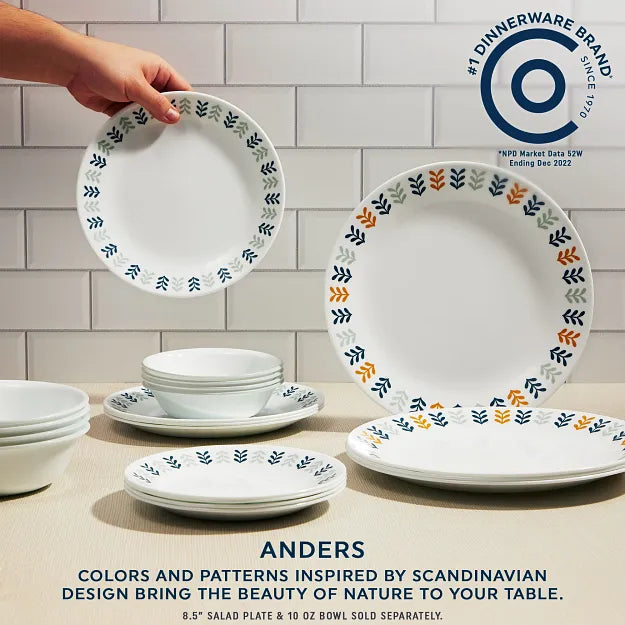 Corelle Anders 18-piece Dinnerware Set, Service for 6 - Image 3