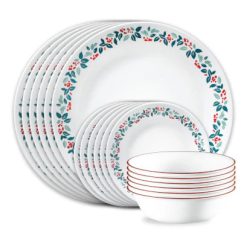 Corelle Winter Berries 18-pc Dinnerware Set, Service for 6