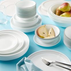Alternative view of Corelle Mystic Gray 78-piece Dinnerware Set, Service for 12