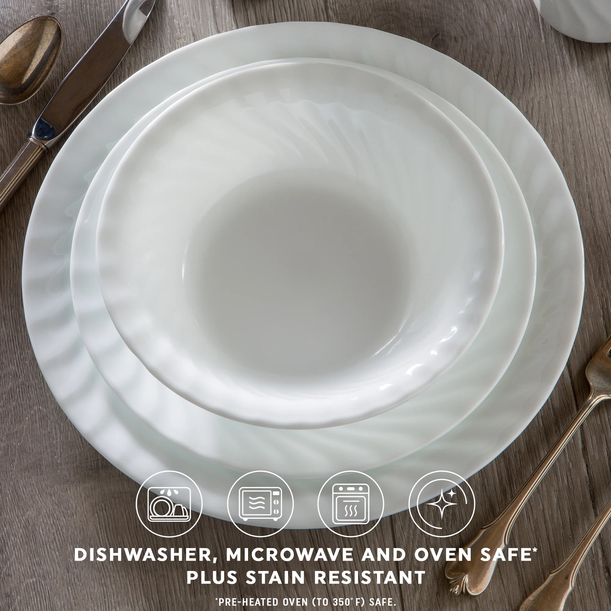 Corelle Enhancements 12-piece Dinnerware Set, Service for 4 - Image 3