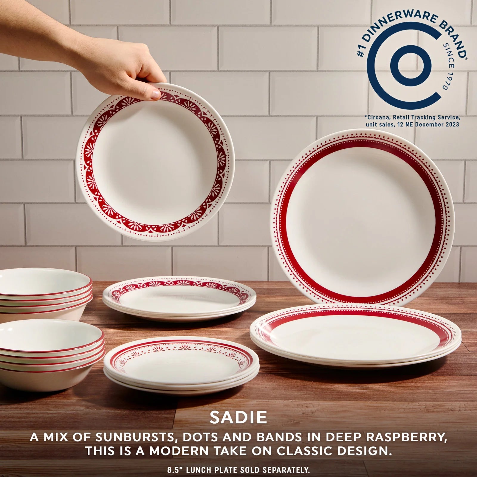 Corelle Sadie 18-piece Dinnerware Set, Service for 6 - Image 4