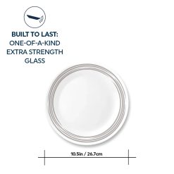 Alternative view of Corelle Brushed Silver 10.25 Dinner Plate