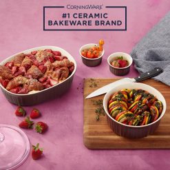 Alternative view of CorningWare French Colors 12-piece Bakeware Set, Cabernet