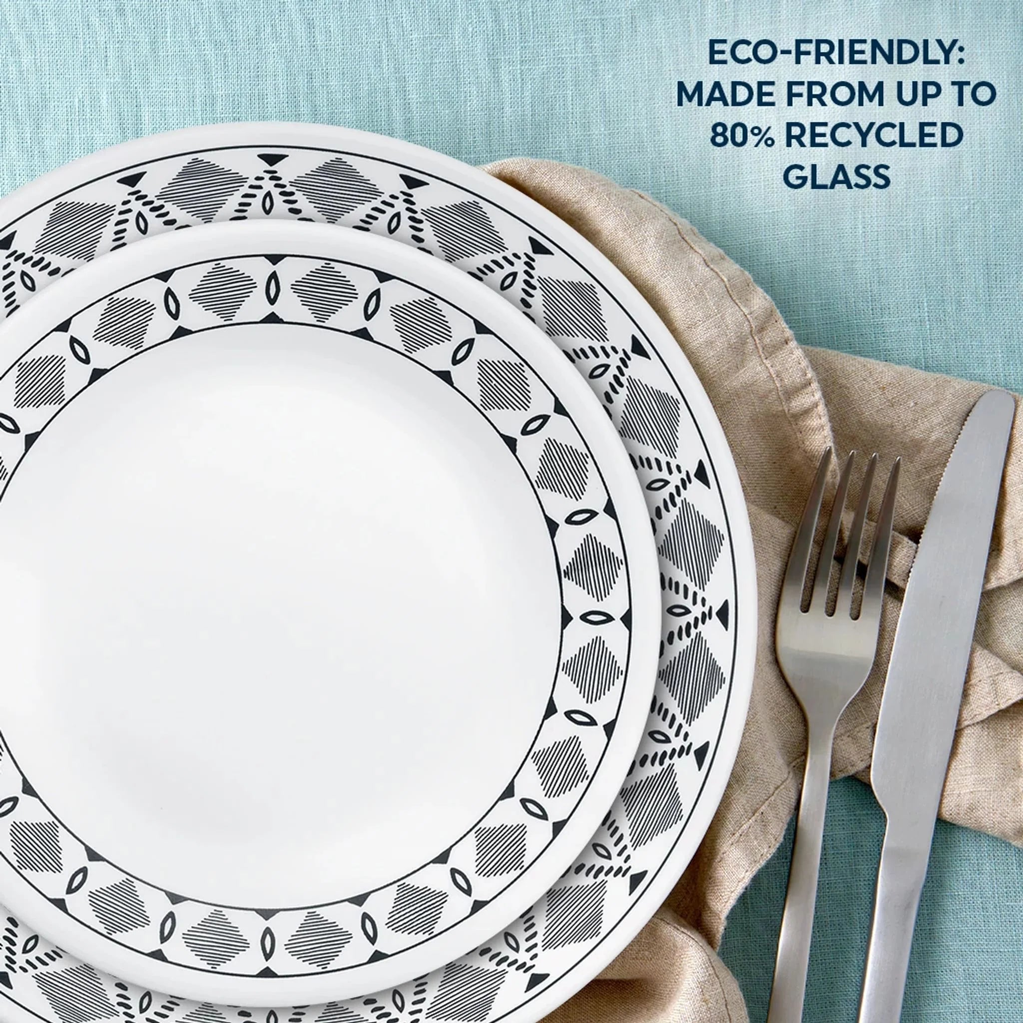 Corelle Cusco 16-piece Mugless Dinnerware Set, Service for 4 - Image 4