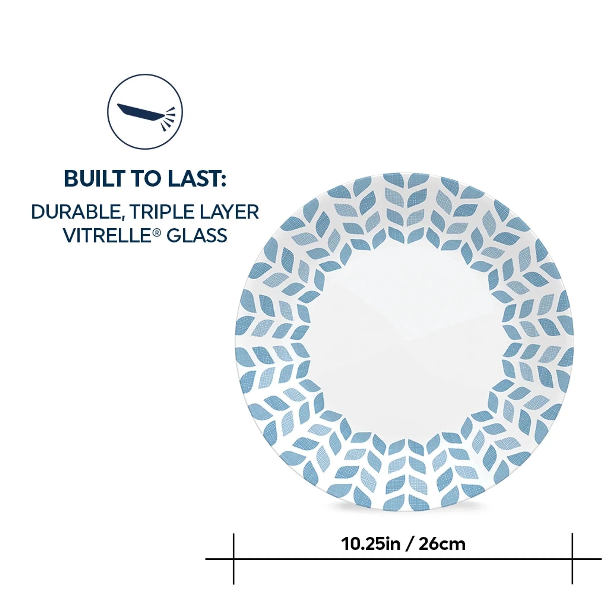 Corelle Global Collection Northern Pines 10.25 Dinner Plates, 6-pack - Image 4