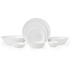 Corelle Winter Frost White 50-piece Dinnerware Set, Service for 8, EXCLUSIVE