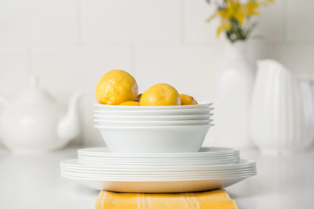 Corelle Winter Frost White 18-piece Dinnerware Set, Service for 6 - Image 2
