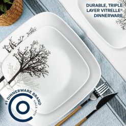 Alternative view of Corelle Timber Shadows 18-piece Dinnerware Set, Service for 6