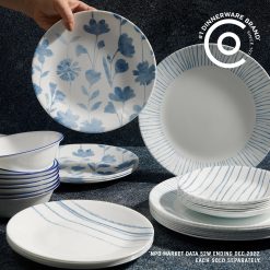 Alternative view of Corelle Botanical Stripes 18-ounce Cereal Bowls, 6-pack
