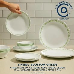 Alternative view of Corelle Spring Blossom Green 10.25 Dinner Plate