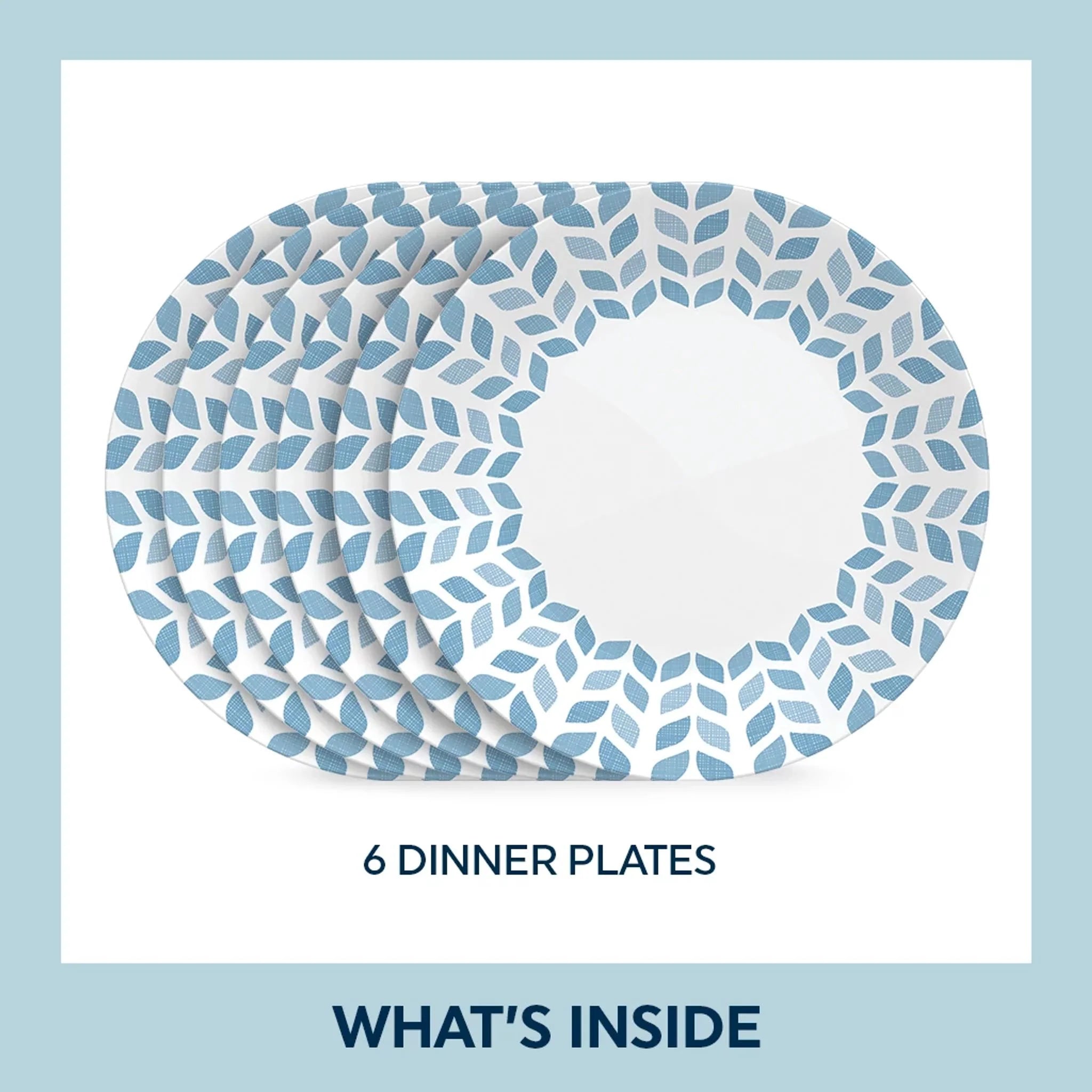 Corelle Global Collection Northern Pines 10.25 Dinner Plates, 6-pack - Image 8