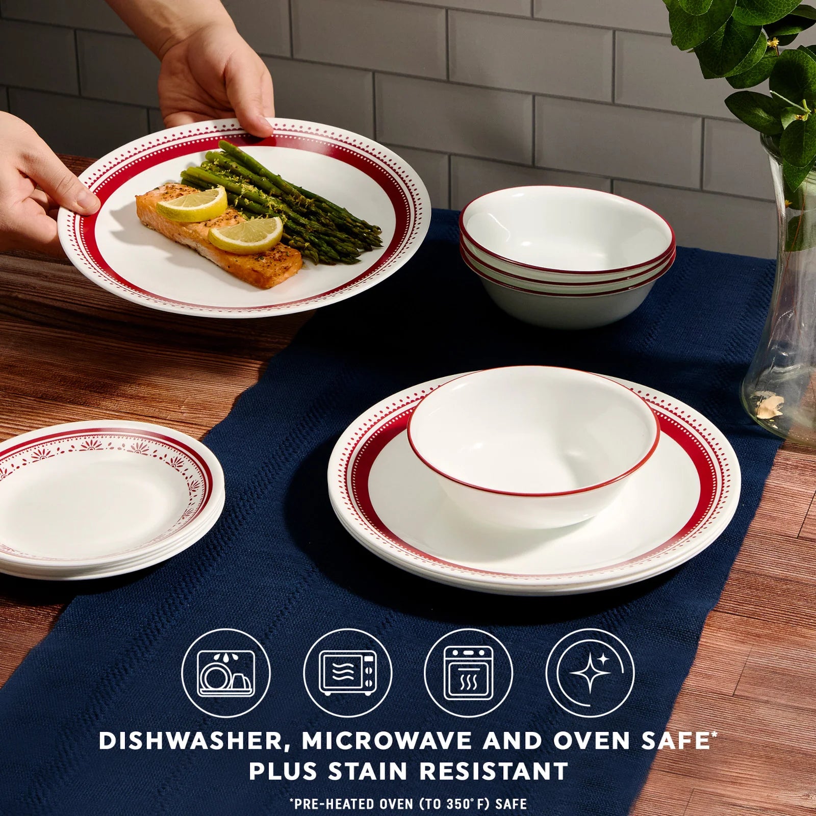 Corelle Sadie 18-piece Dinnerware Set, Service for 6 - Image 3