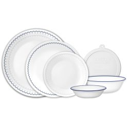 Corelle Caspian Lace 66-piece Dinnerware Set, Service for 12