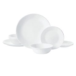 Corelle Winter Frost White 12-piece Dinnerware Set, Service for 4